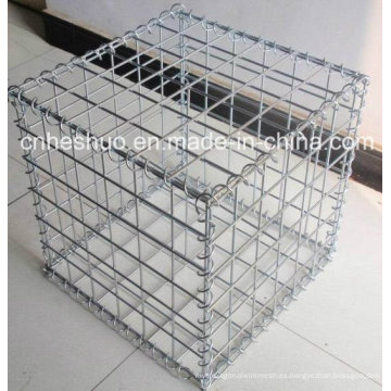 Cesta revestida galvanizada / de Gabion del PVC / caja soldada de Gabion